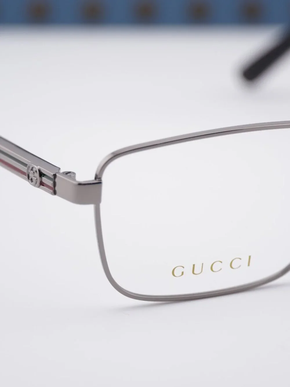 Gucci GG1291O 001 Rectangle Eyeglasses - Ruthenium 55mm